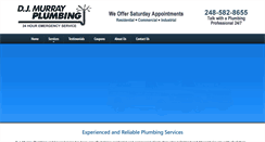 Desktop Screenshot of djmurrayplumbing.com