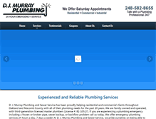 Tablet Screenshot of djmurrayplumbing.com